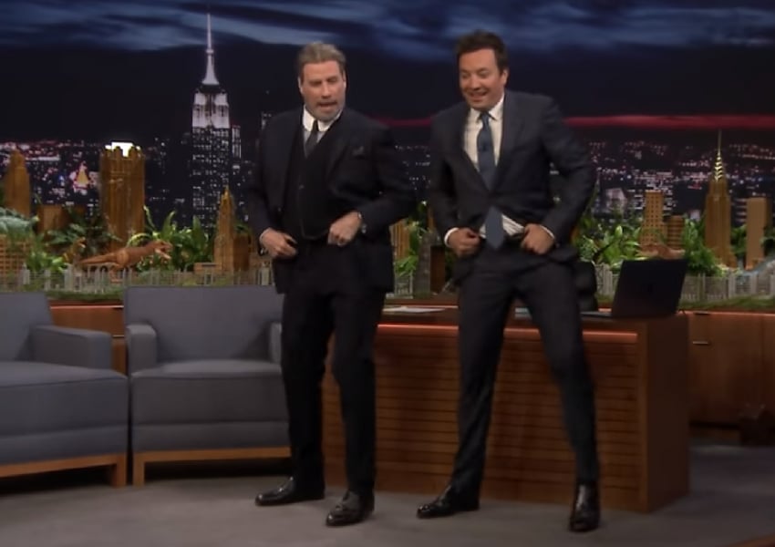 john travolta and jimmy fallon