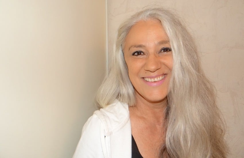 woman with gray hair