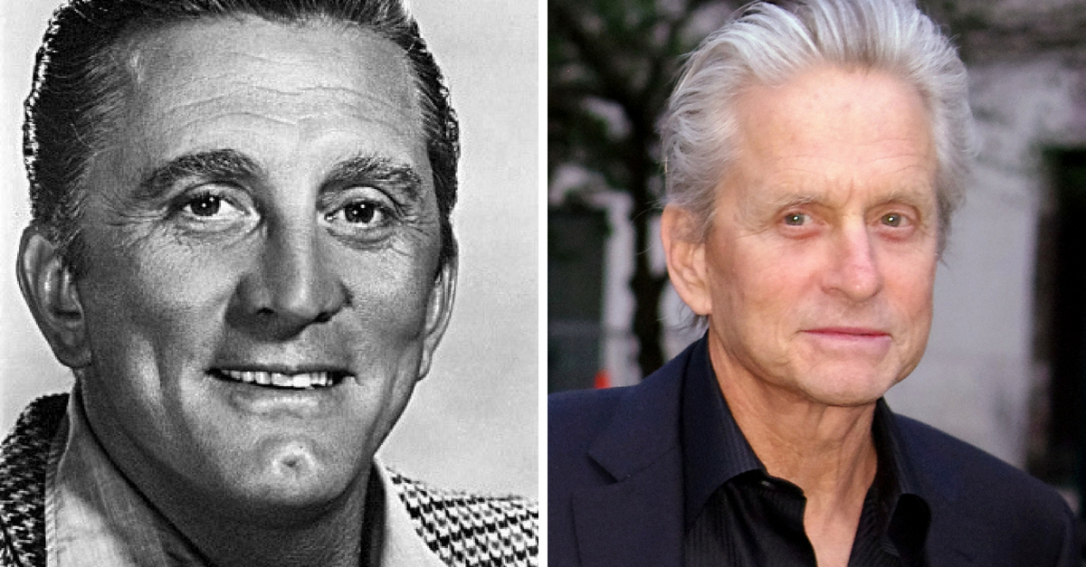 kirk and michael douglas