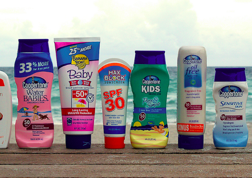 different sunscreen SPFs