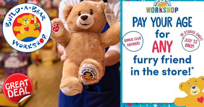 Build A Bear Will Hold First Pay Your Age Day Sale Tomorrow July 12
