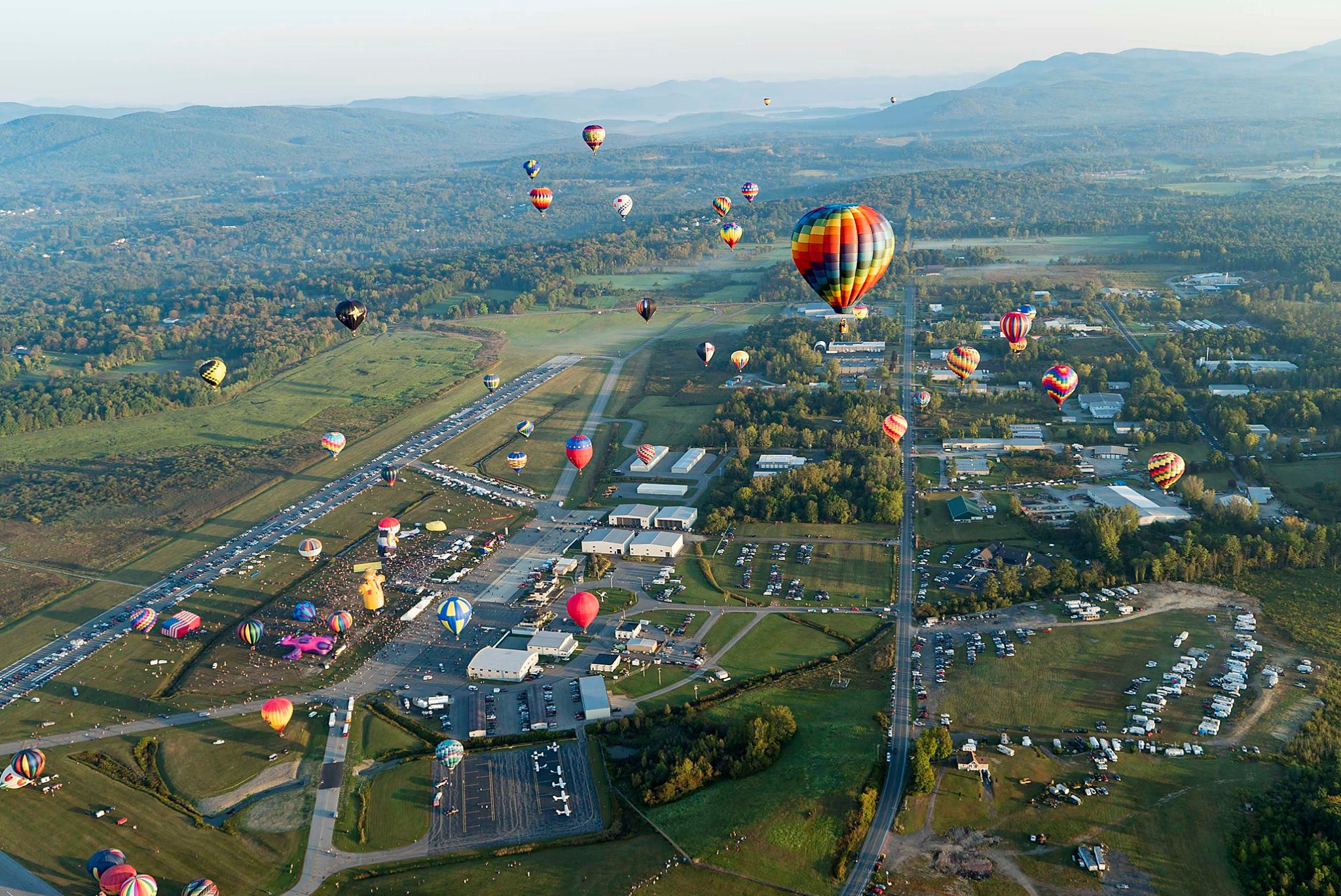 hot air balloons