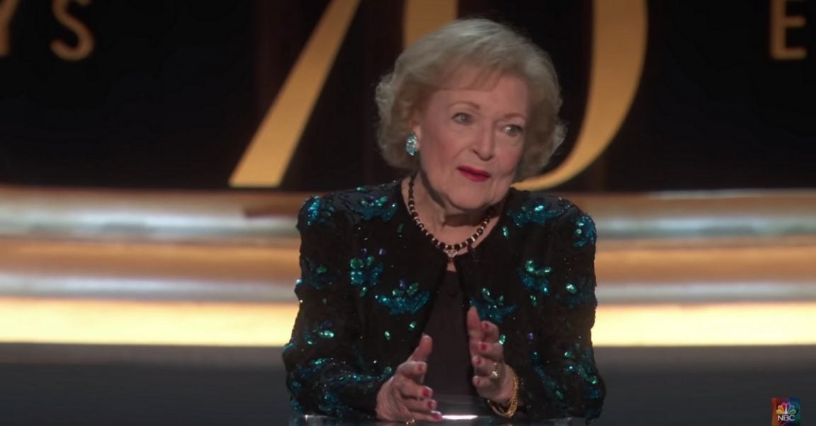 Watch Betty White's Sweet Speech At The Emmys