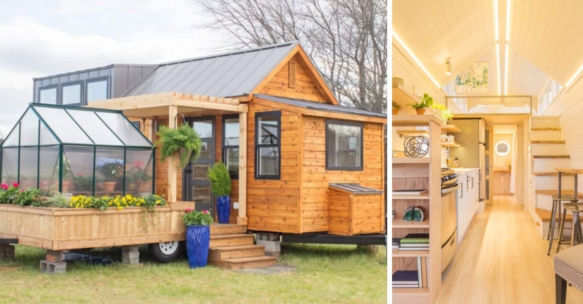 Love Gardening? This Tiny Home Has Its Own Greenhouse And It’s Adorable!