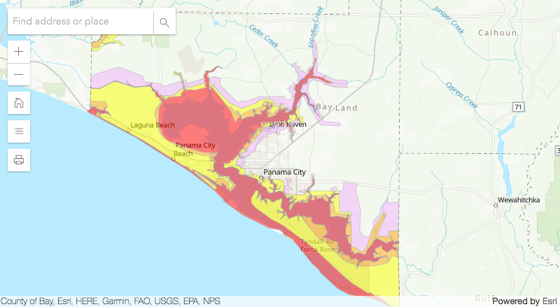 evacuation map