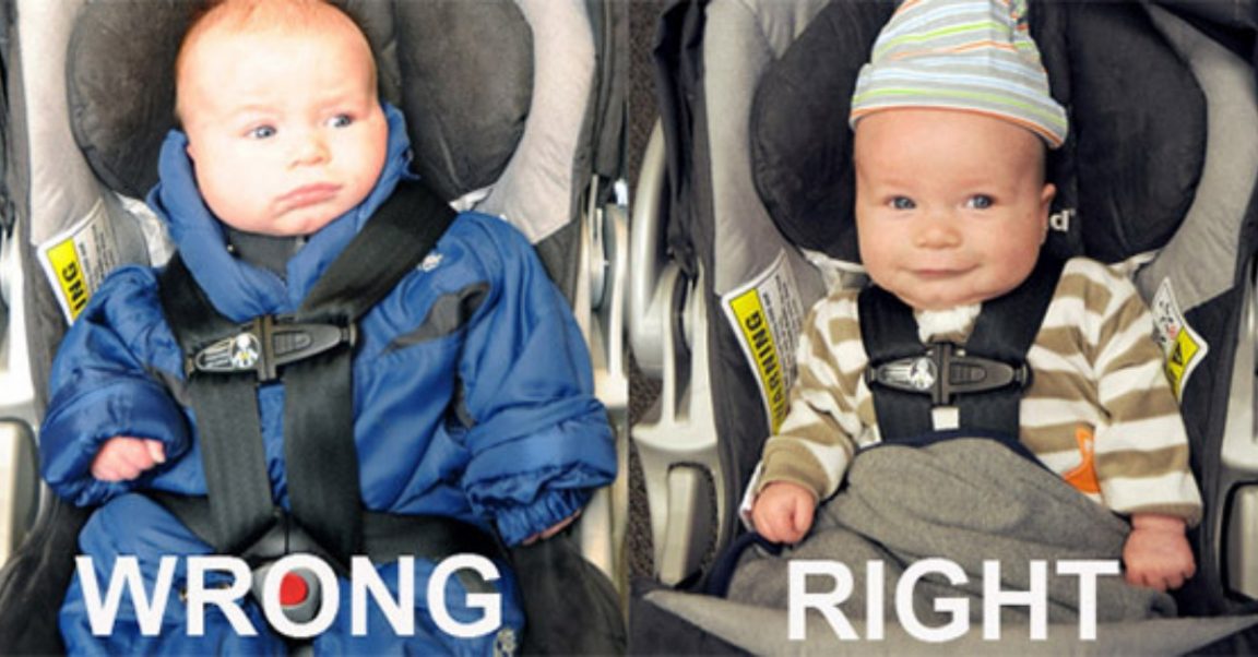 This Is Why You Shouldn't Put A Puffy Coat On Your Baby If They're In A
