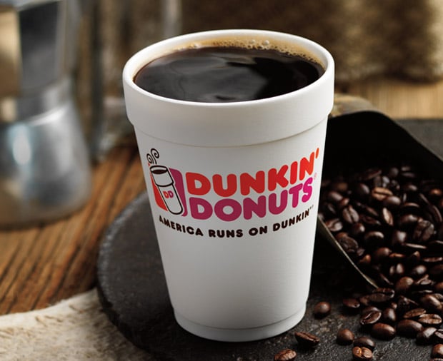 dunkin hot coffee