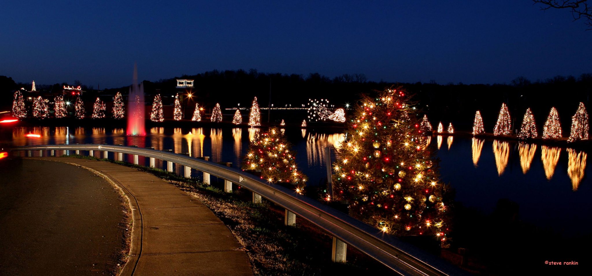 mcadenville small town christmas lights