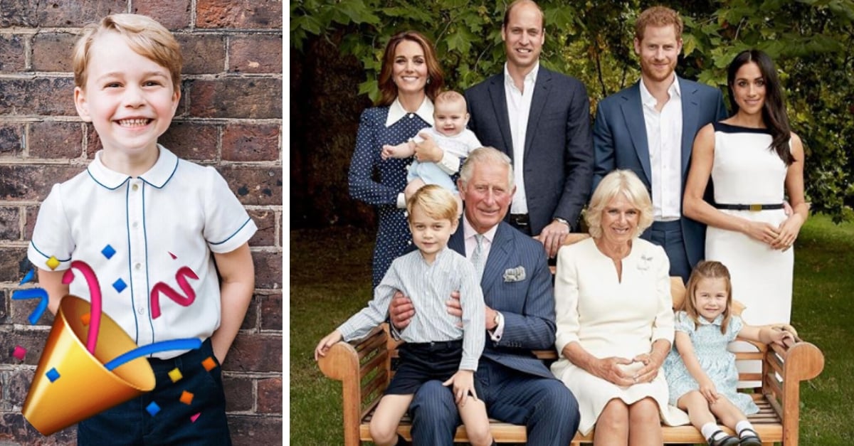 Prince George Stole The Show In Family Portrait For His Grandfather’s 70th Birthday