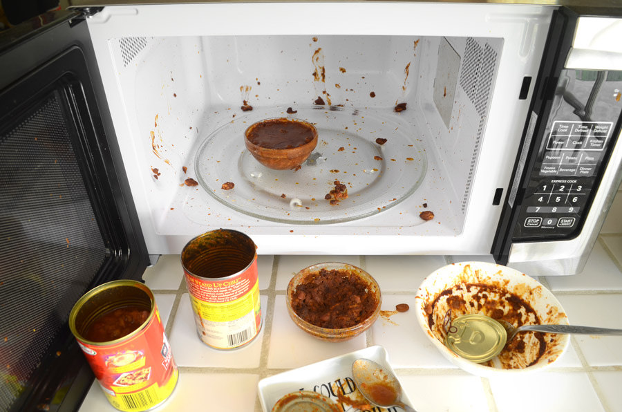 dirty microwave