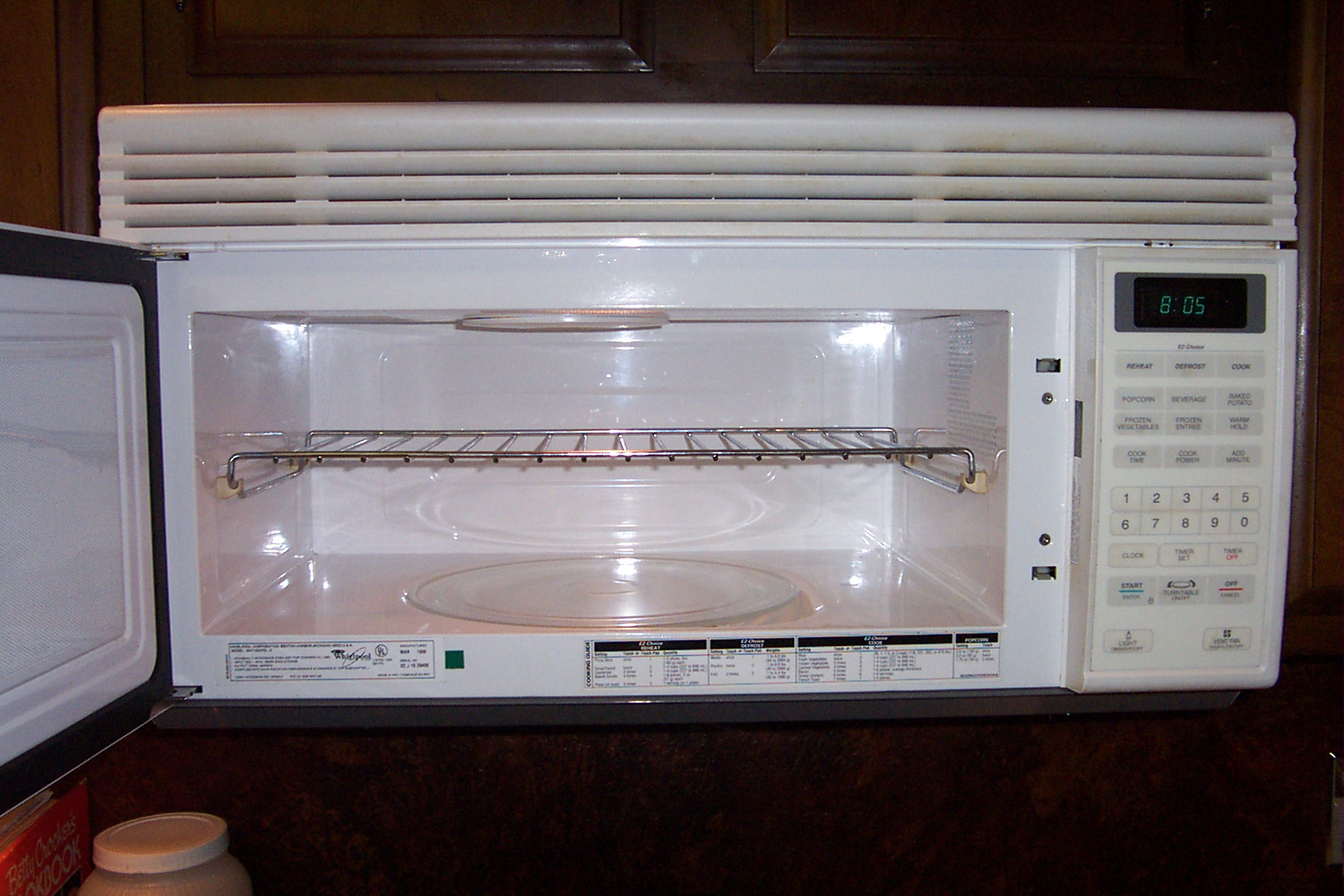 microwave open