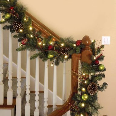 9 Festive Ways To Decorate Your Stairs For Christmas