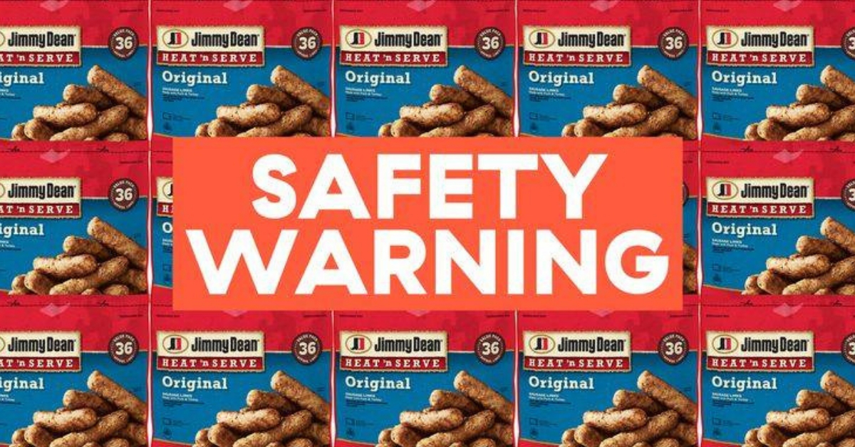 Jimmy Dean Recalls Their Sausage After Metal Parts Are Found In Meat