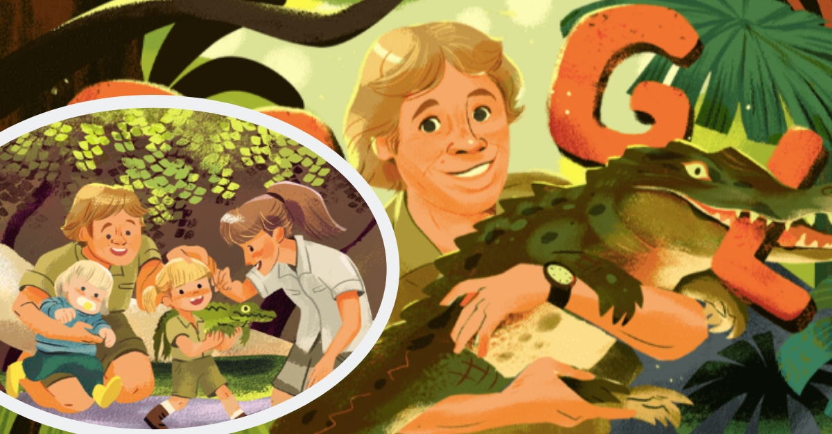 Google Shares 'Doodle' Of Steve Irwin's Life On What Would Have Been