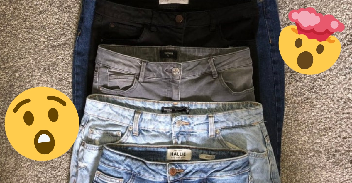 I tried the same size jeans from eight shops to prove how ridiculous  women's sizing is