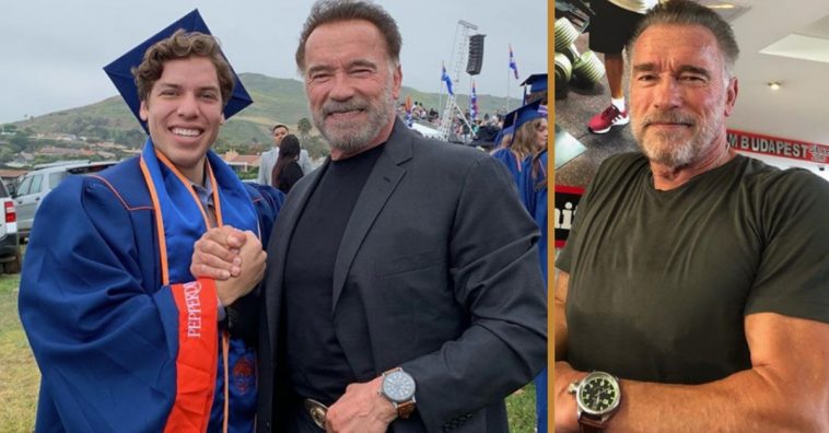 Arnold Schwarzenegger Shares Moment From Son's Graduation