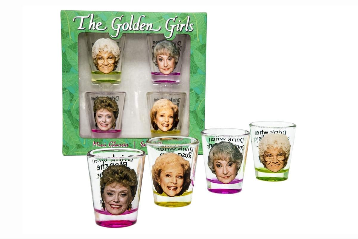 golden girls shot glasses 