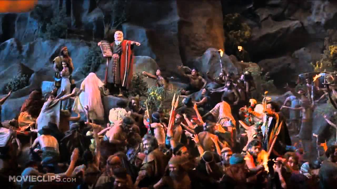 moses and the ten commandments movie