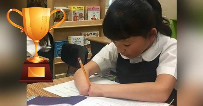 girl born without hands wins handwriting contest