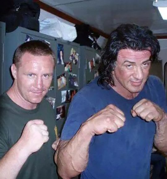 Billy Moore and Sylvester Stallone