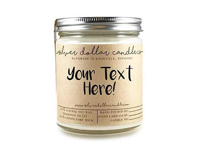 personalized soy candle 