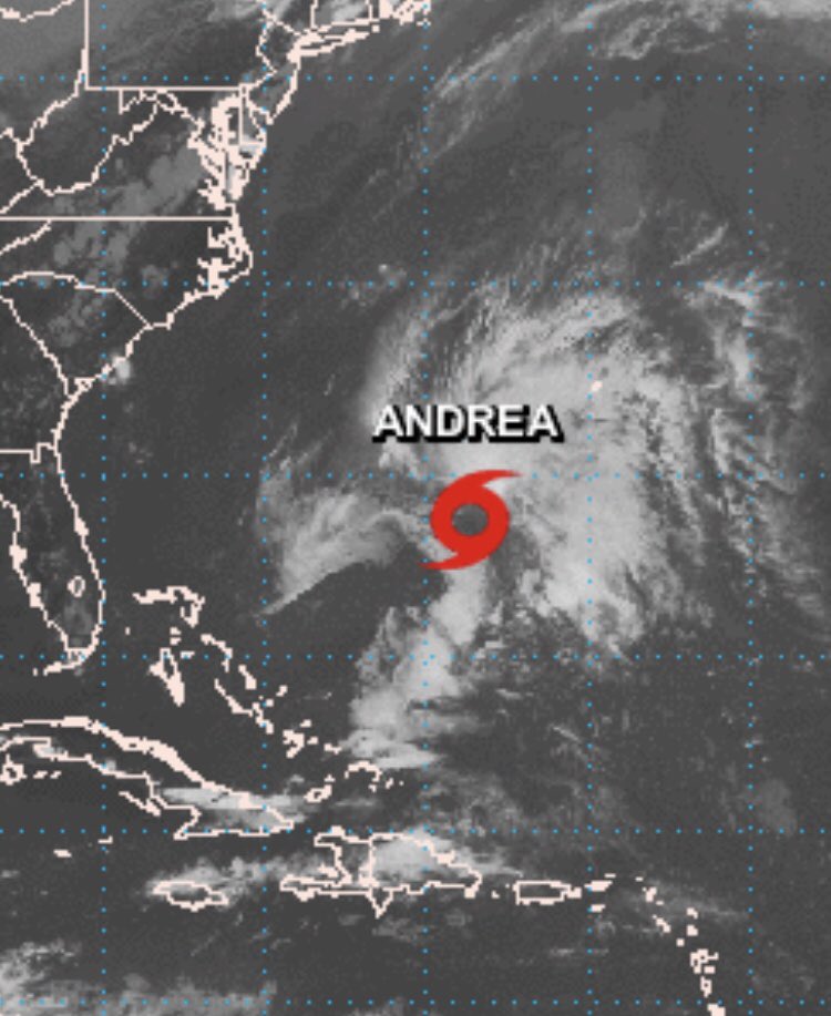 Subtropical storm Andrea