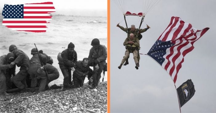 97yr old D-Day veteran parachutes into normandy for 75th anniversary