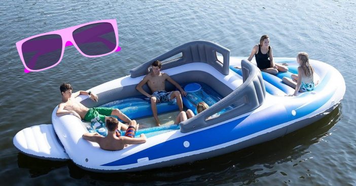 Amazon is selling a boat sized pool float for summer