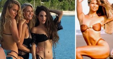 Christie Brinkley stuns in a swimsuit photos alongside her daughters