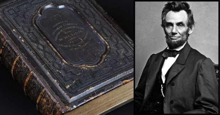abraham lincoln's 150-year-old bible discovered