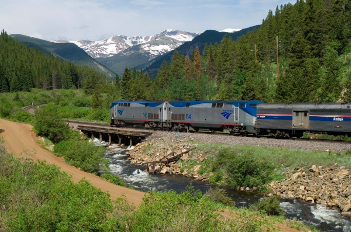 Amtrak across the US