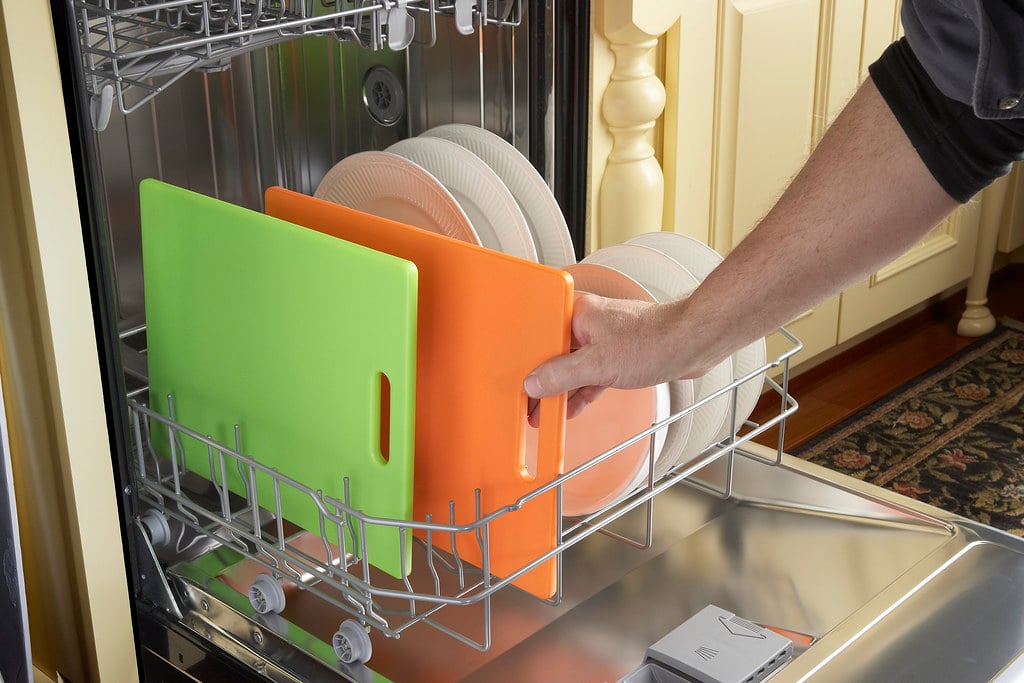 loading dishwasher 