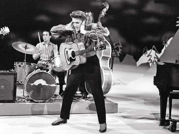 elvis presley performing