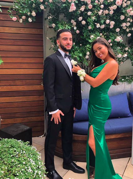 Kelly Ripa's daughter Lola poses with her boyfriend on prom night