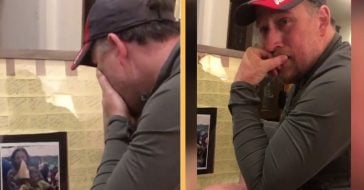 stepdad receives special father's day gift