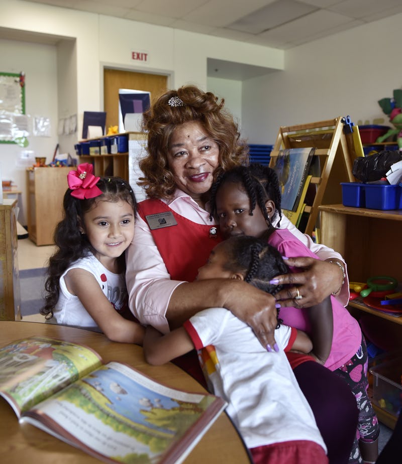 volunteer grandma at preschool