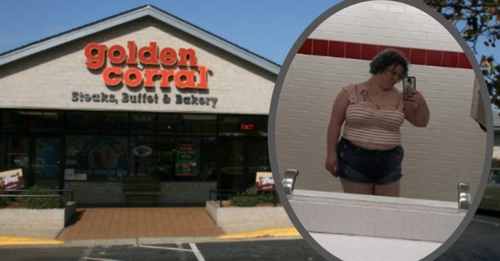 woman asked to leave golden corral for dressing inappropriately