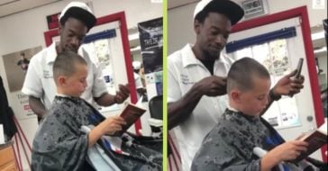 Barber Pays Kids To Read A Book Out Loud During Their Haircuts