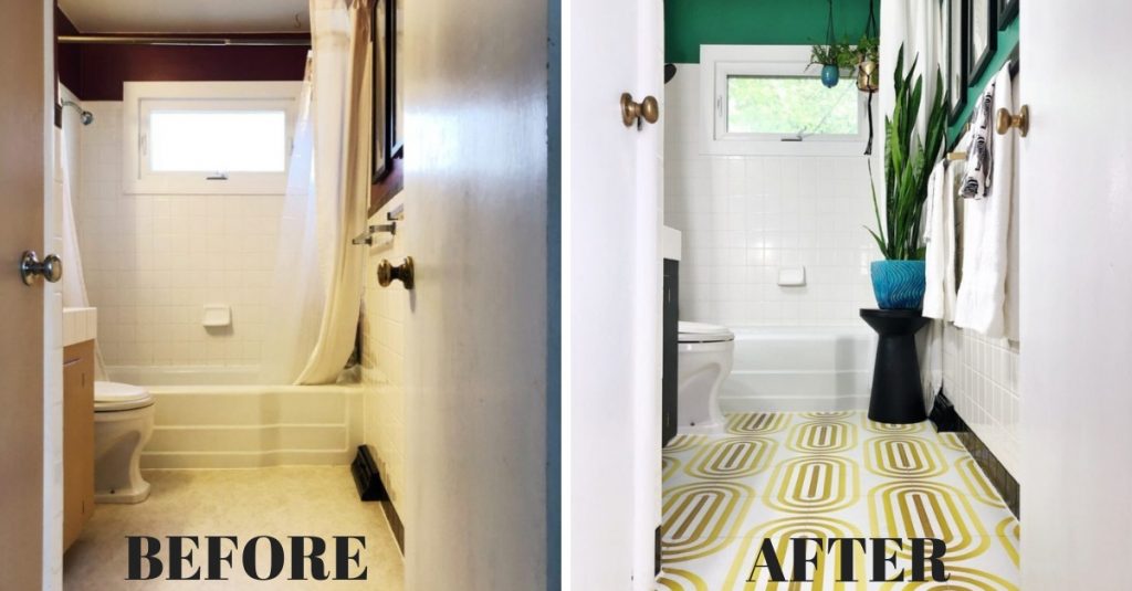 Here's How To Do A Bathroom Remodel Makeover For Less Than 300
