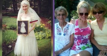 Woman Has Grandmother Put On Her Old Wedding Dress, She Has The Best Reaction