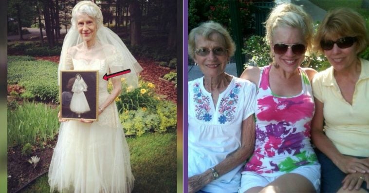 Woman Has Grandmother Put On Her Old Wedding Dress