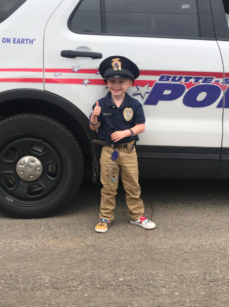 child with cancer becomes first responder