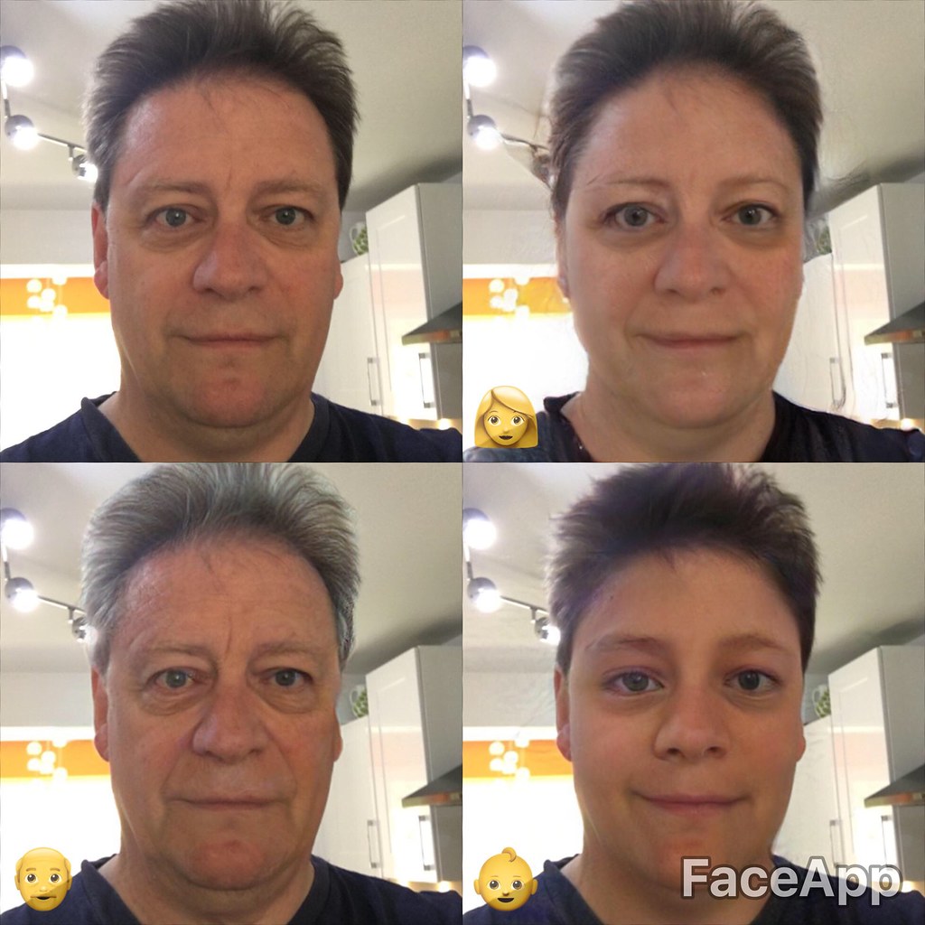 man using faceapp