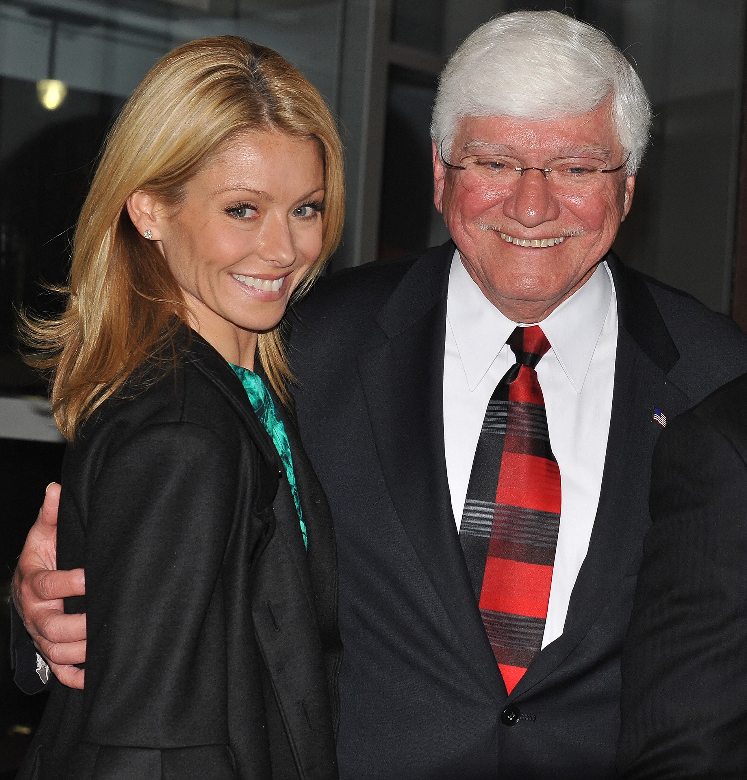 Kelly Ripa and father Joseph Ripa 