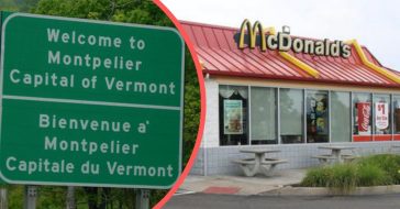 there is only one U.S. state capital with no mcdonald's