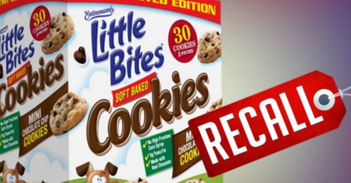 Entenmann's Little Bites Soft Baked Cookies Recalled Due To Blue Plastic Contamination