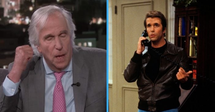 Henry Winkler shares a story of how he saved a fans life while on the set of Happy Days