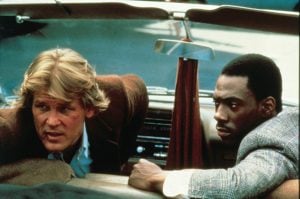 Nick Nolte and Eddie Murphy in 48 Hrs.