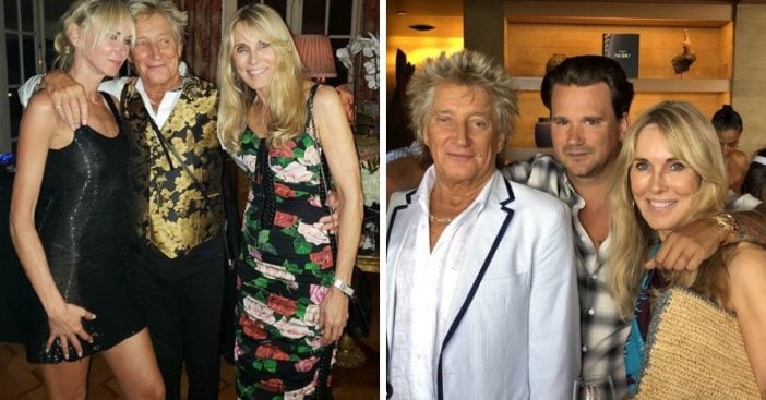 Rod Stewart reunited with some of his exes for his daughters birthday