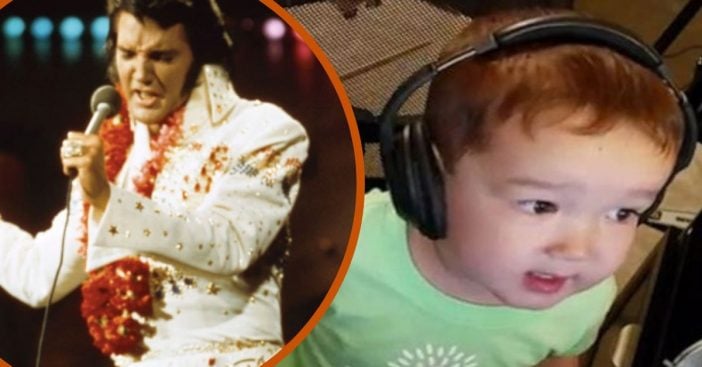 This Adorable 2-Year-Old Boy Still Learning To Talk Sings Elvis Presley Perfectly